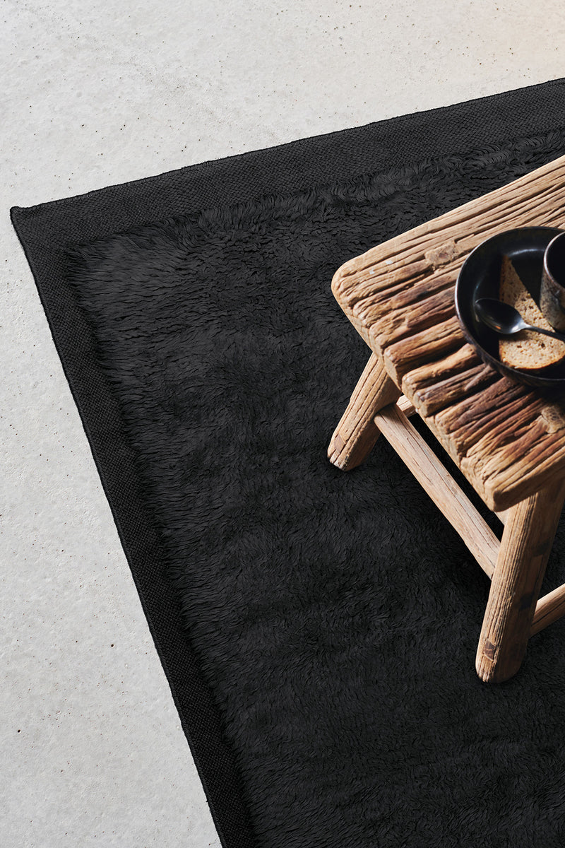 Tapis noir 100% laine - Fez Noir - 2 - Toulemonde Bochart