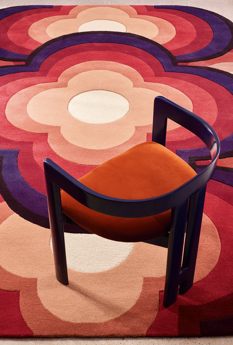 Tapis rose en laine - Flower Power Fushia - 3 - Toulemonde Bochart