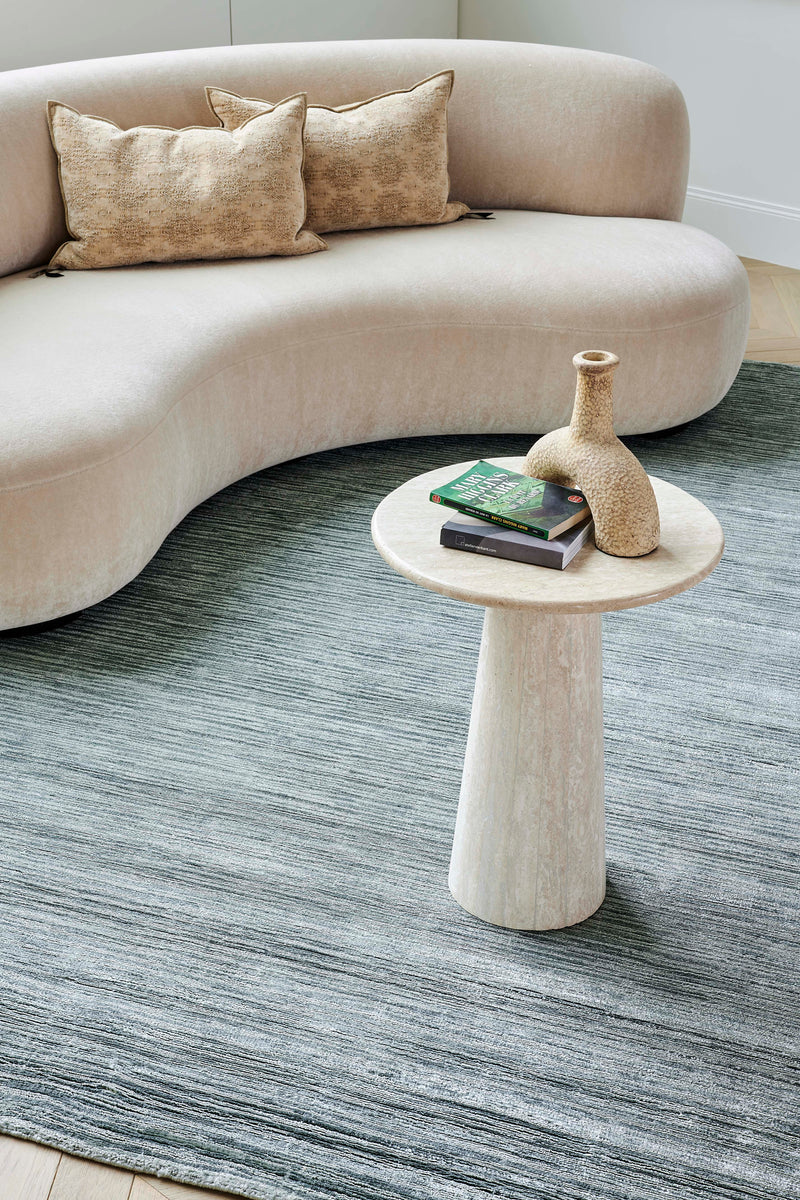 Tapis bleu en fibre de bananier - Glam Aqua - 2 - Toulemonde Bochart