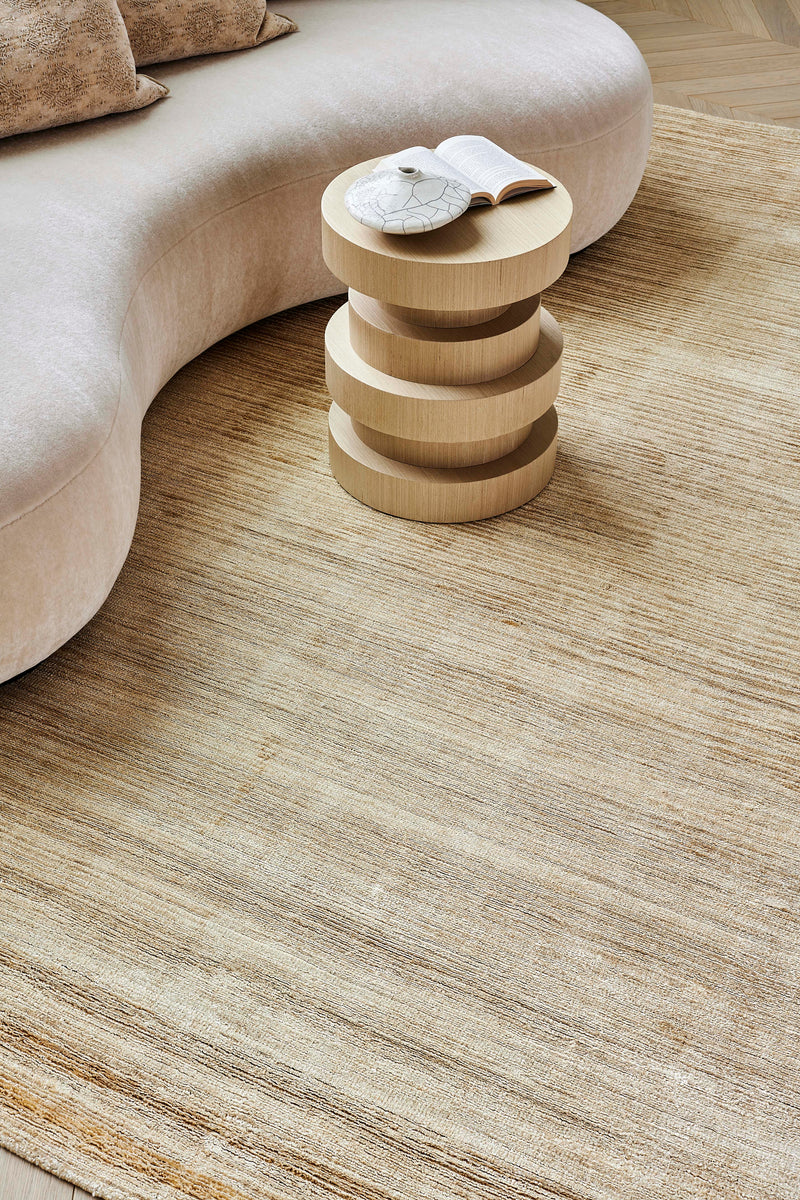 Tapis beige en fibre de bananier - Glam Gold - 3 - Toulemonde Bochart
