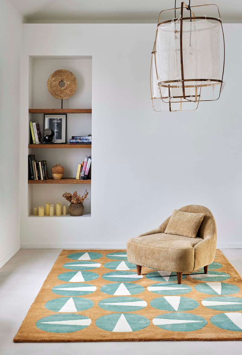 Tapis brun en laine - Gouache Terre - 2 - Toulemonde Bochart