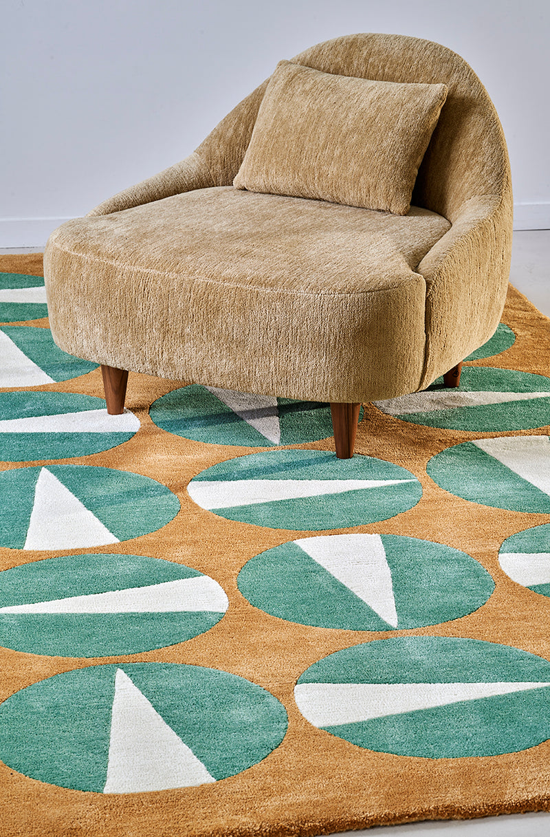 Tapis brun en laine - Gouache Terre - 3 - Toulemonde Bochart