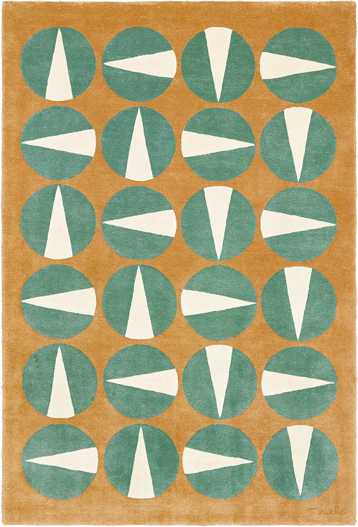 Tapis brun en laine - Gouache Terre - 1 - Toulemonde Bochart