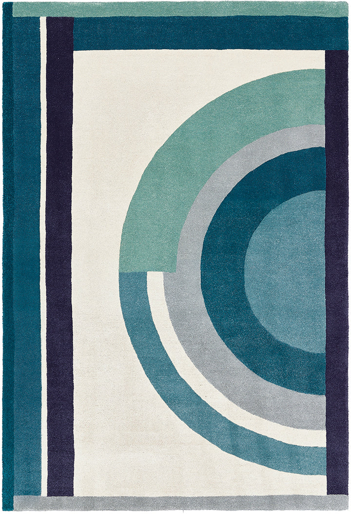 Tapis bleu en PET recyclé - Josep Celadon - 1 - Toulemonde Bochart