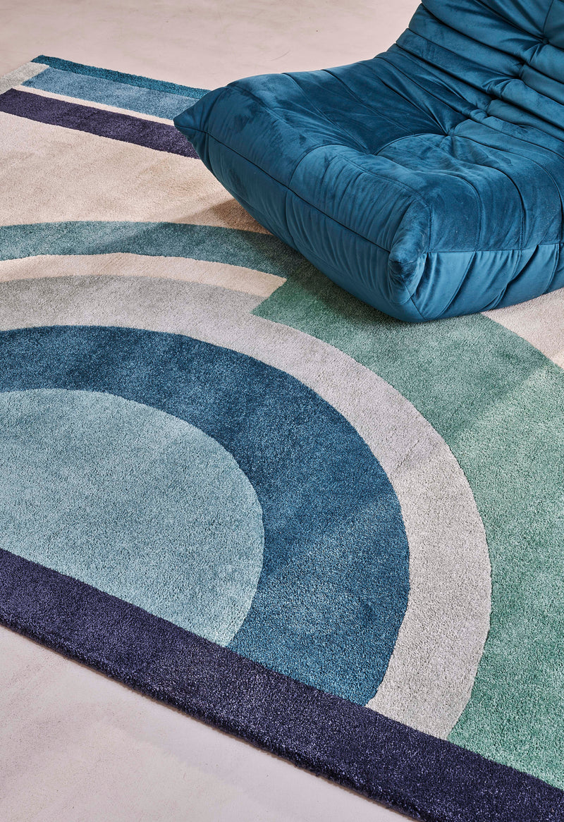 Tapis bleu en PET recyclé - Josep Celadon - 3 - Toulemonde Bochart