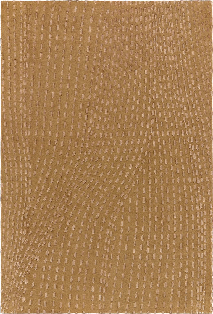Tapis beige en laine tencel - Kantha Beige - 1 - Toulemonde Bochart