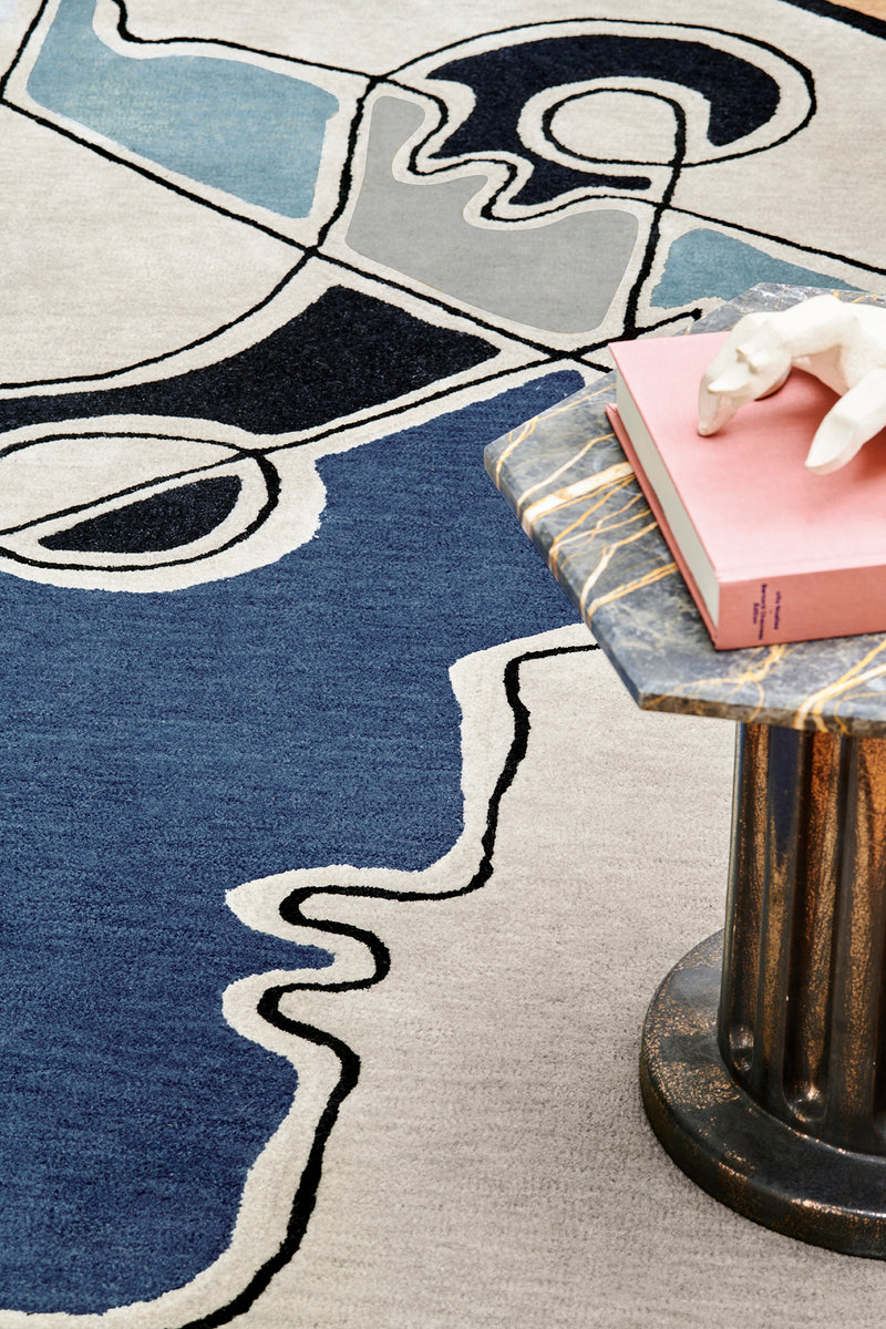 Tapis multicolore en laine et viscose - Minos Multi - 3 - Toulemonde Bochart