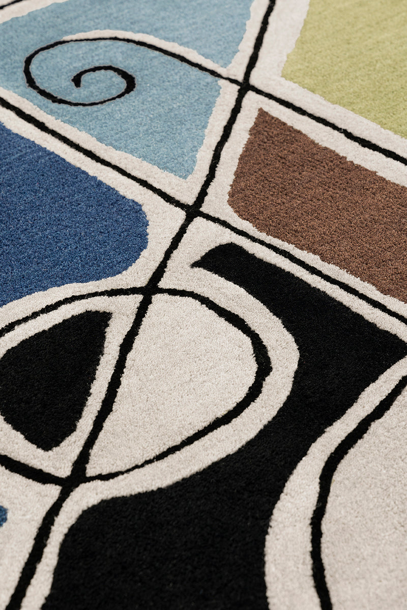Tapis multicolore en laine et viscose - Minos Multi - 4 - Toulemonde Bochart