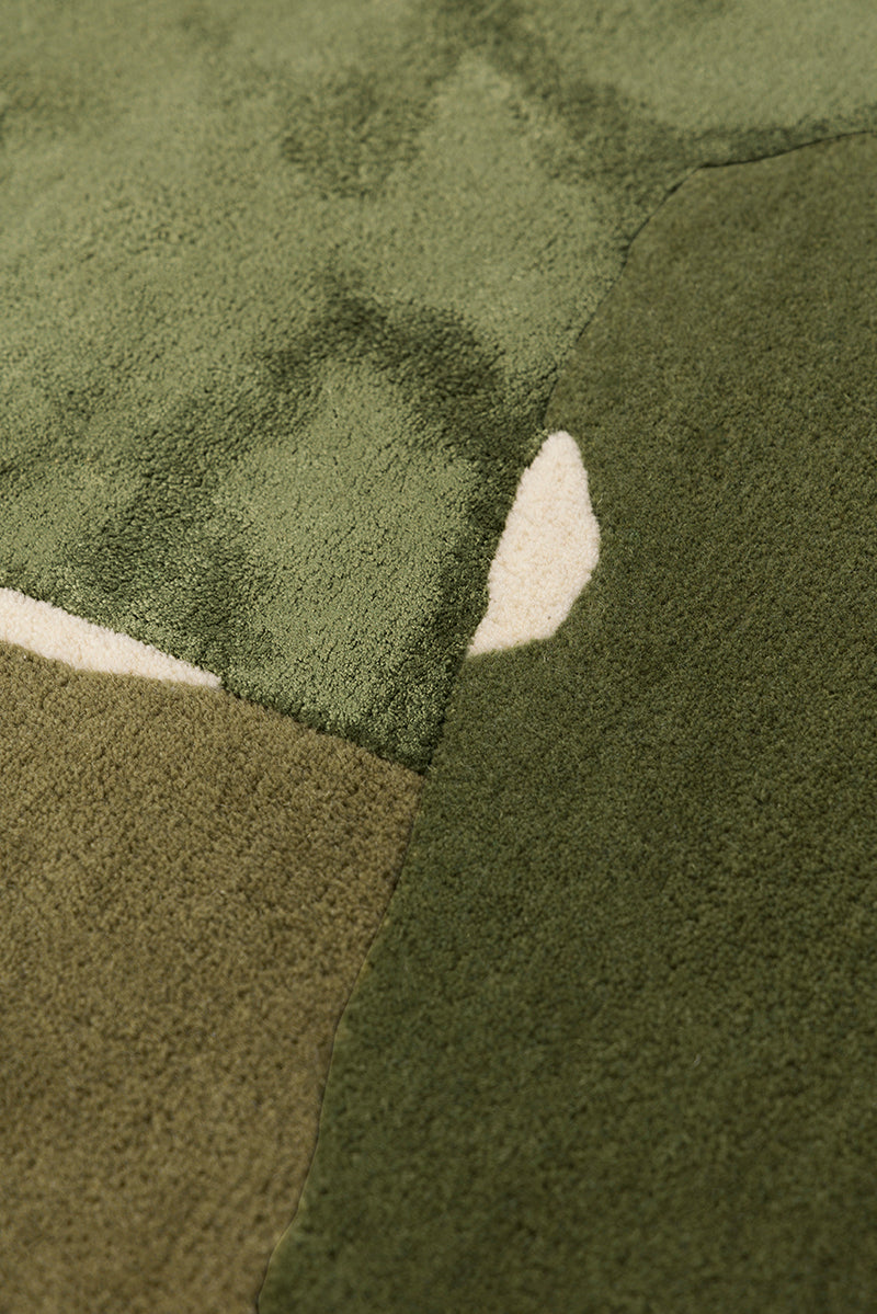 Tapis kaki en laine et viscose - Muse Kaki - 4 - Toulemonde Bochart