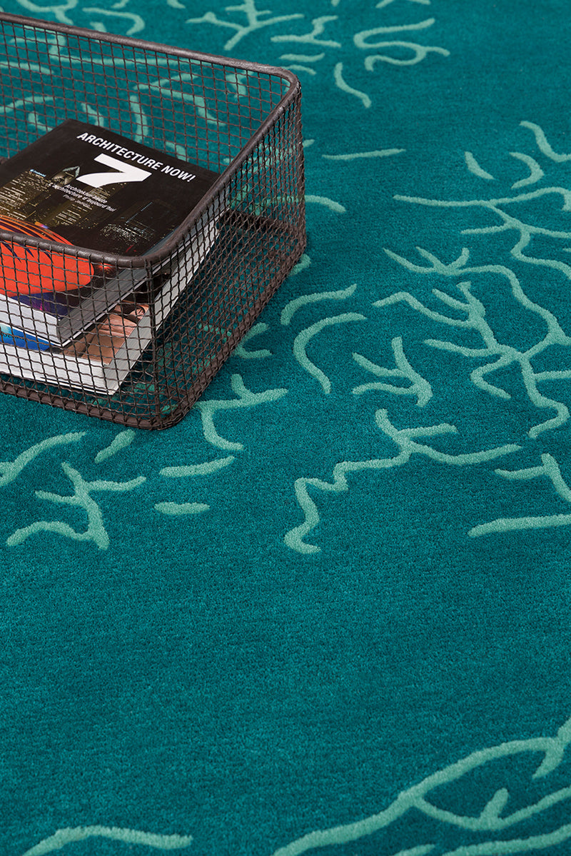 Tapis vert en laine - Nature Lagon - 5 - Toulemonde Bochart