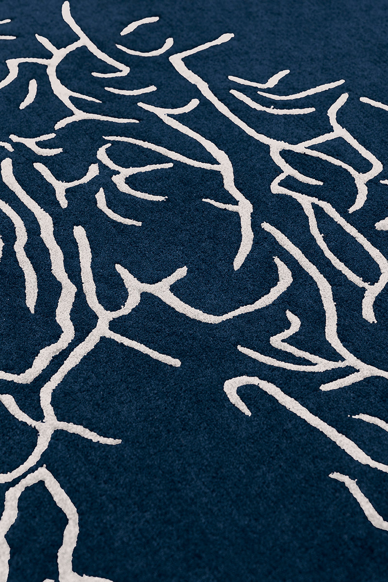 Tapis bleu en laine - Nature Bleu - 4 - Toulemonde Bochart