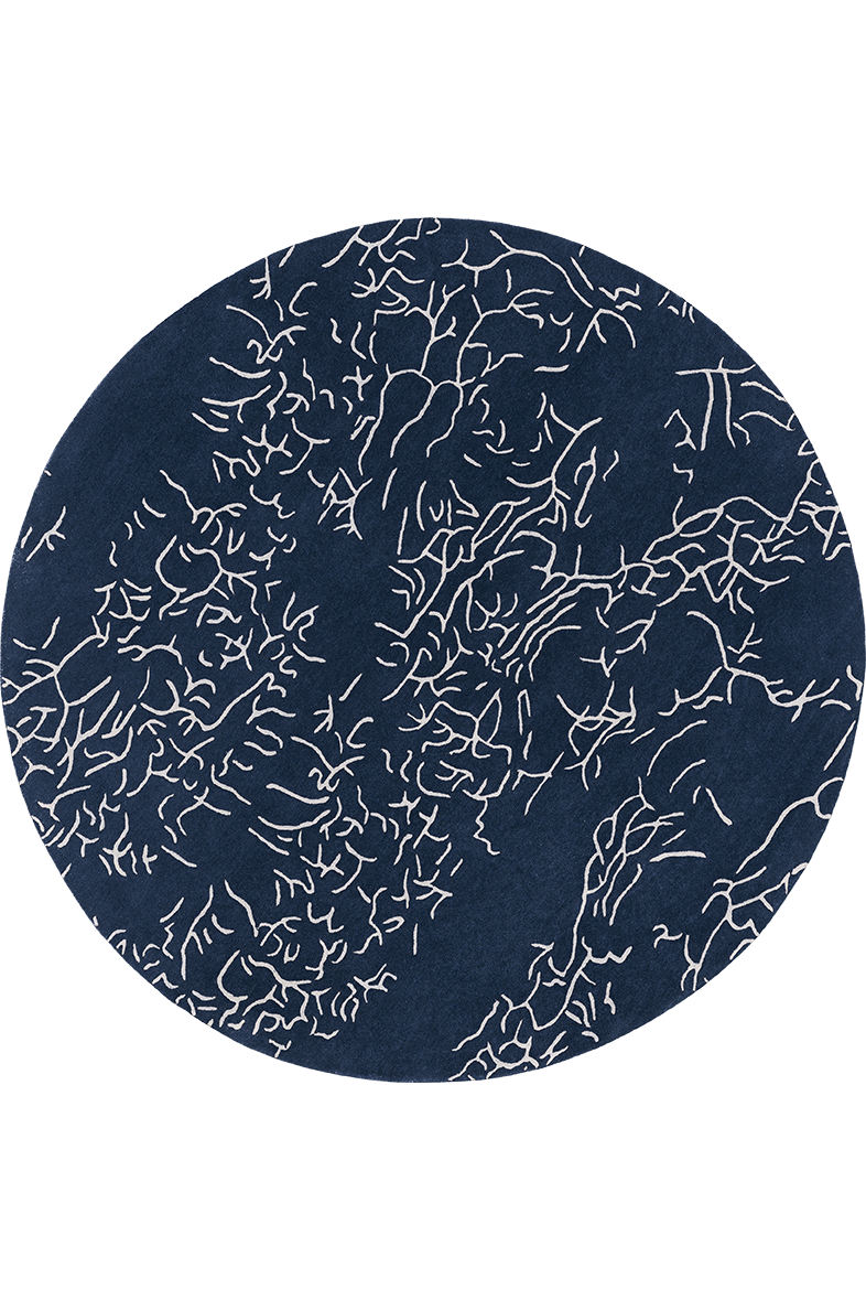 Tapis bleu en laine - Nature Bleu - 5 - Toulemonde Bochart