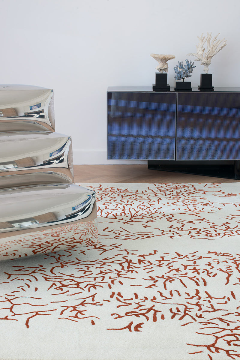 Tapis rouge en laine - Nature Corail - 2 - Toulemonde Bochart