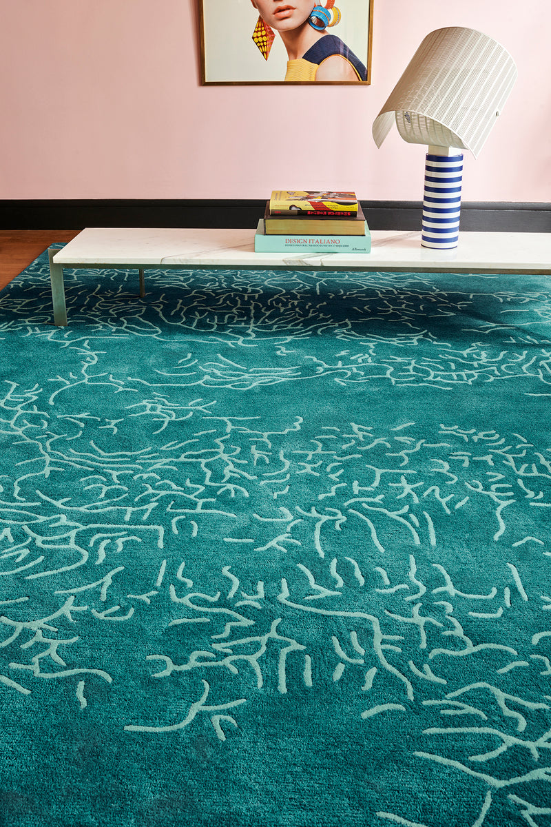 Tapis vert en laine - Nature Lagon - 3 - Toulemonde Bochart