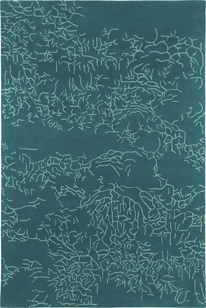 Tapis vert en laine - Nature Lagon - 1 - Toulemonde Bochart