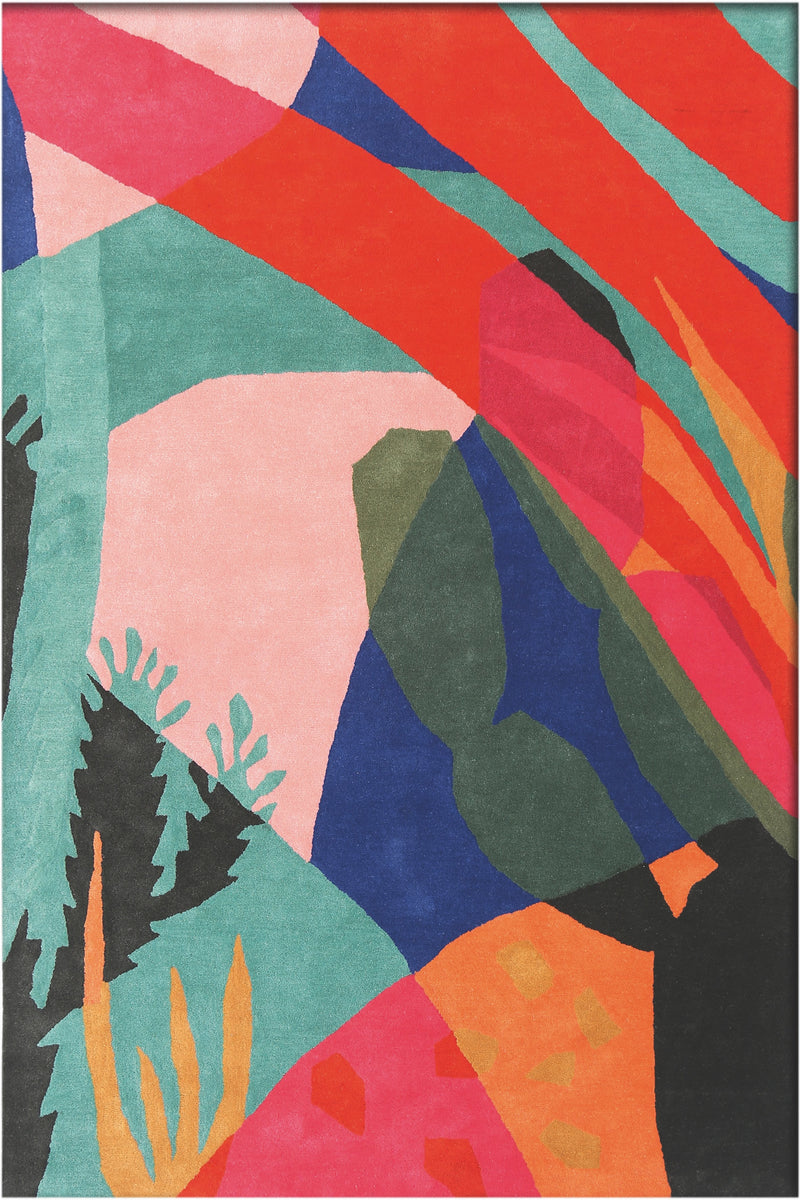 Tapis multicolore en laine - Oaxaca Multi - 1 - Toulemonde Bochart