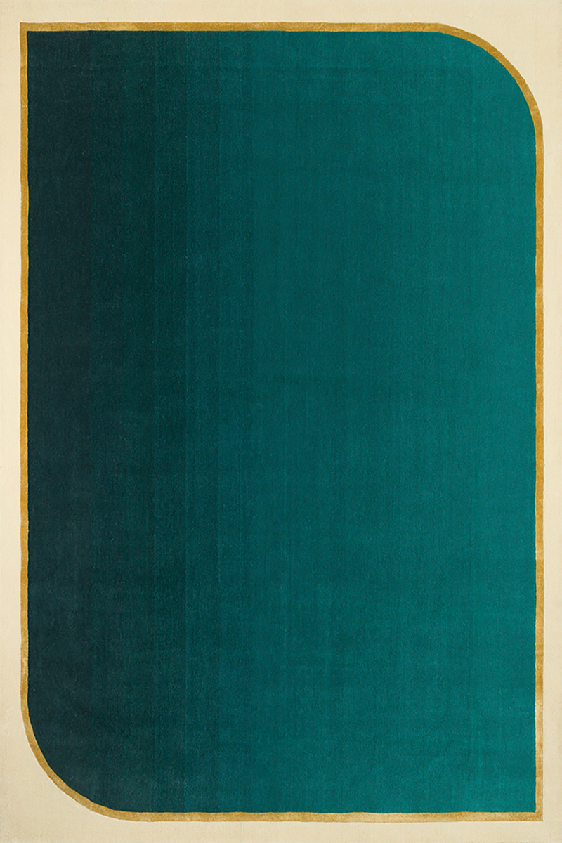 Tapis vert en laine et viscose - Persia Emeraude - 1 - Toulemonde Bochart