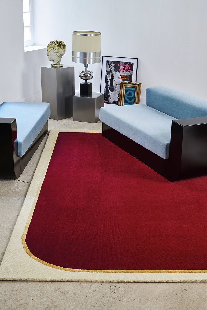 Tapis rouge en laine et viscose - Persia Rubis - 2 - Toulemonde Bochart