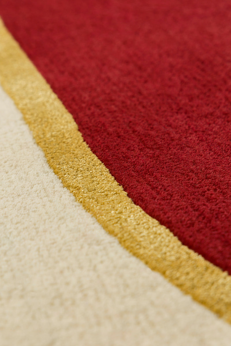 Tapis rouge en laine et viscose - Persia Rubis - 4 - Toulemonde Bochart