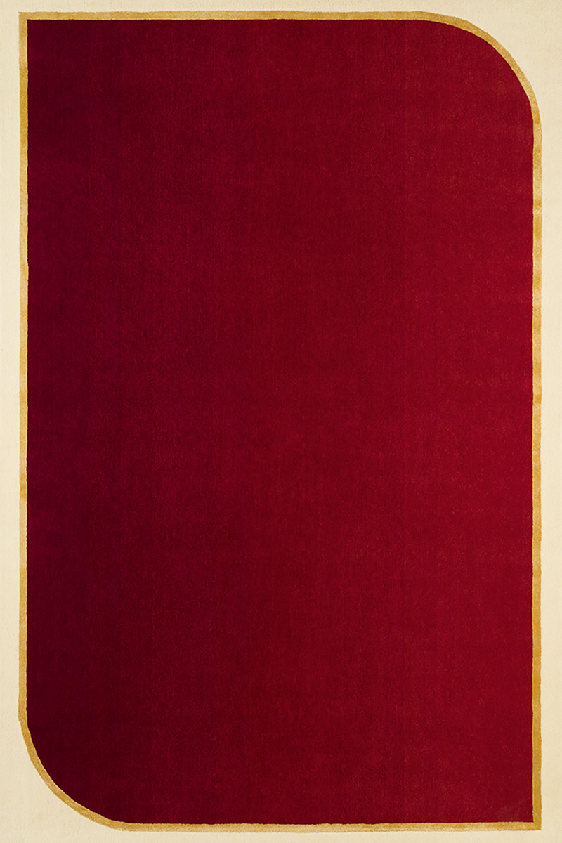 Tapis rouge en laine et viscose - Persia Rubis - 1 - Toulemonde Bochart