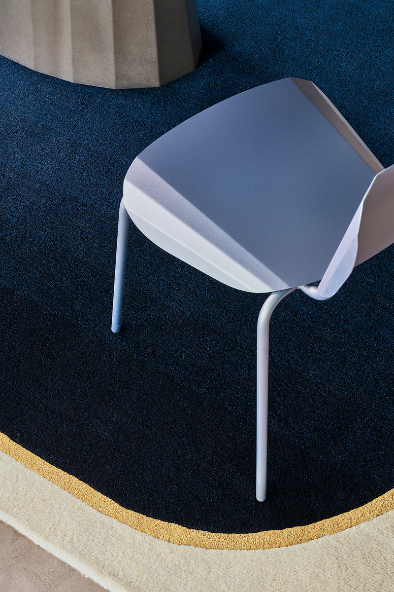 Tapis bleu en laine et viscose - Persia Saphir - 3 - Toulemonde Bochart