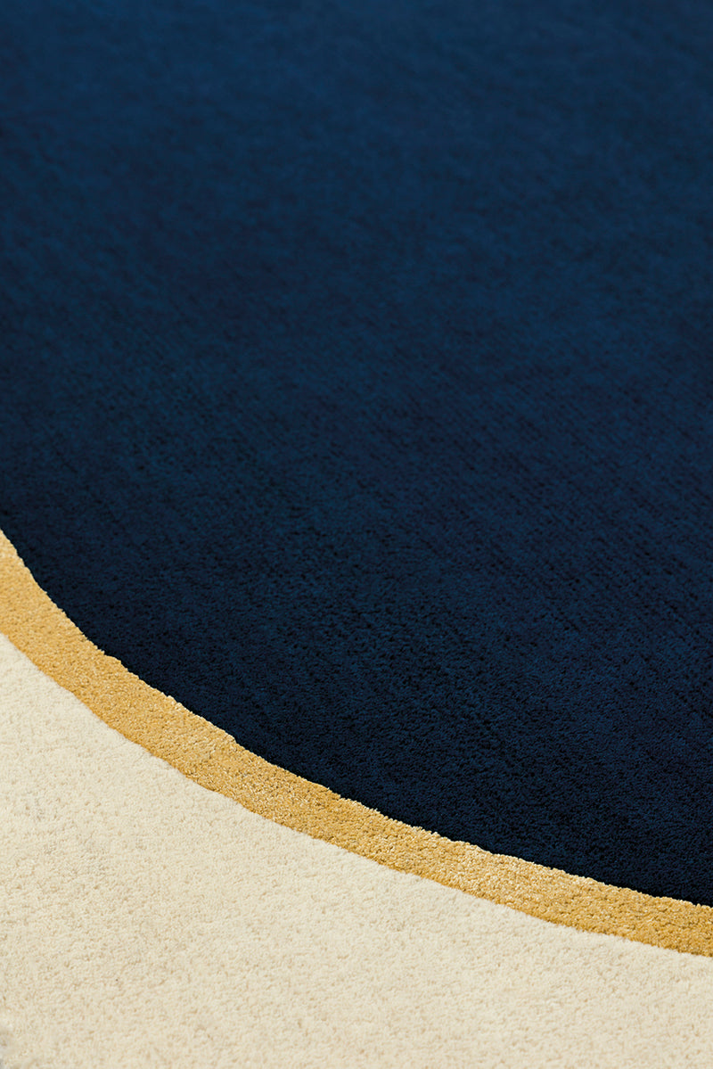 Tapis bleu en laine et viscose - Persia Saphir - 4 - Toulemonde Bochart