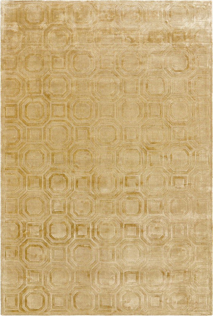 Tapis beige en tencel - Shaw Gold - 1 - Toulemonde Bochart
