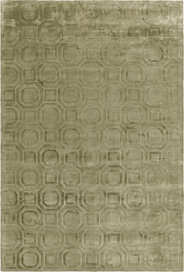 Tapis vert en tencel - Shaw Olive - 1 - Toulemonde Bochart