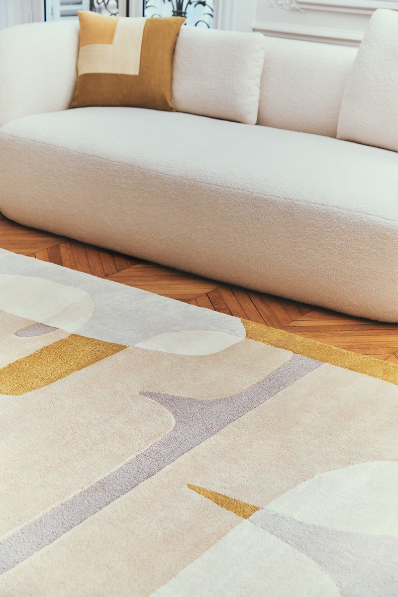 Tapis ocre en laine - Sirocco Ocre - 4 - Toulemonde Bochart