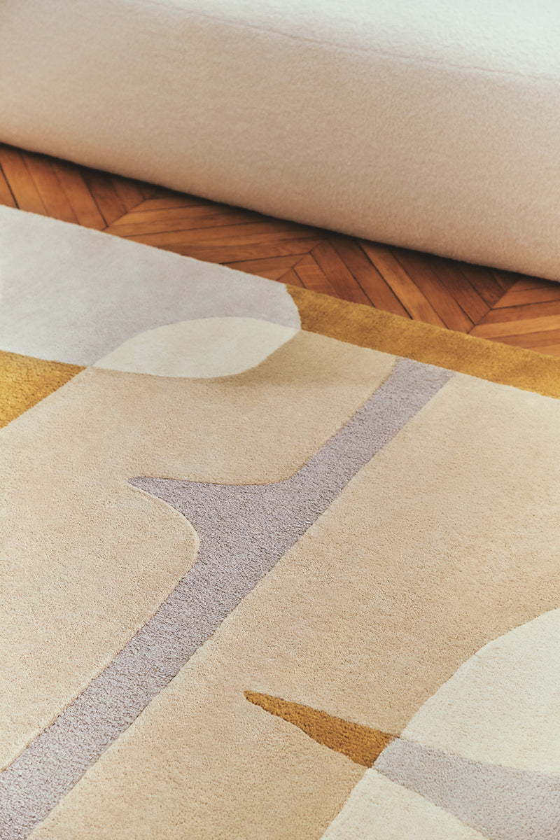 Tapis ocre en laine - Sirocco Ocre - 3 - Toulemonde Bochart