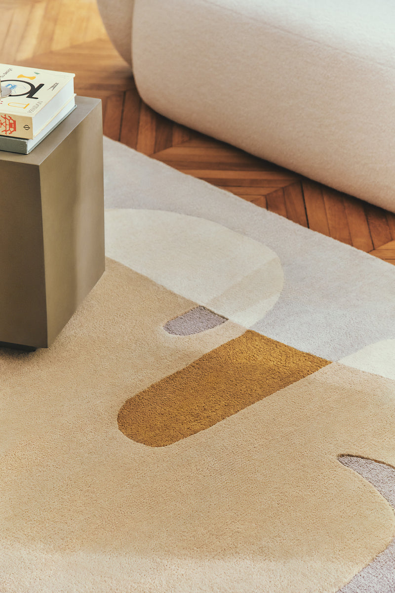 Tapis ocre en laine - Sirocco Ocre - 5 - Toulemonde Bochart