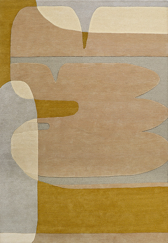 Tapis ocre en laine - Sirocco Ocre - 1 - Toulemonde Bochart