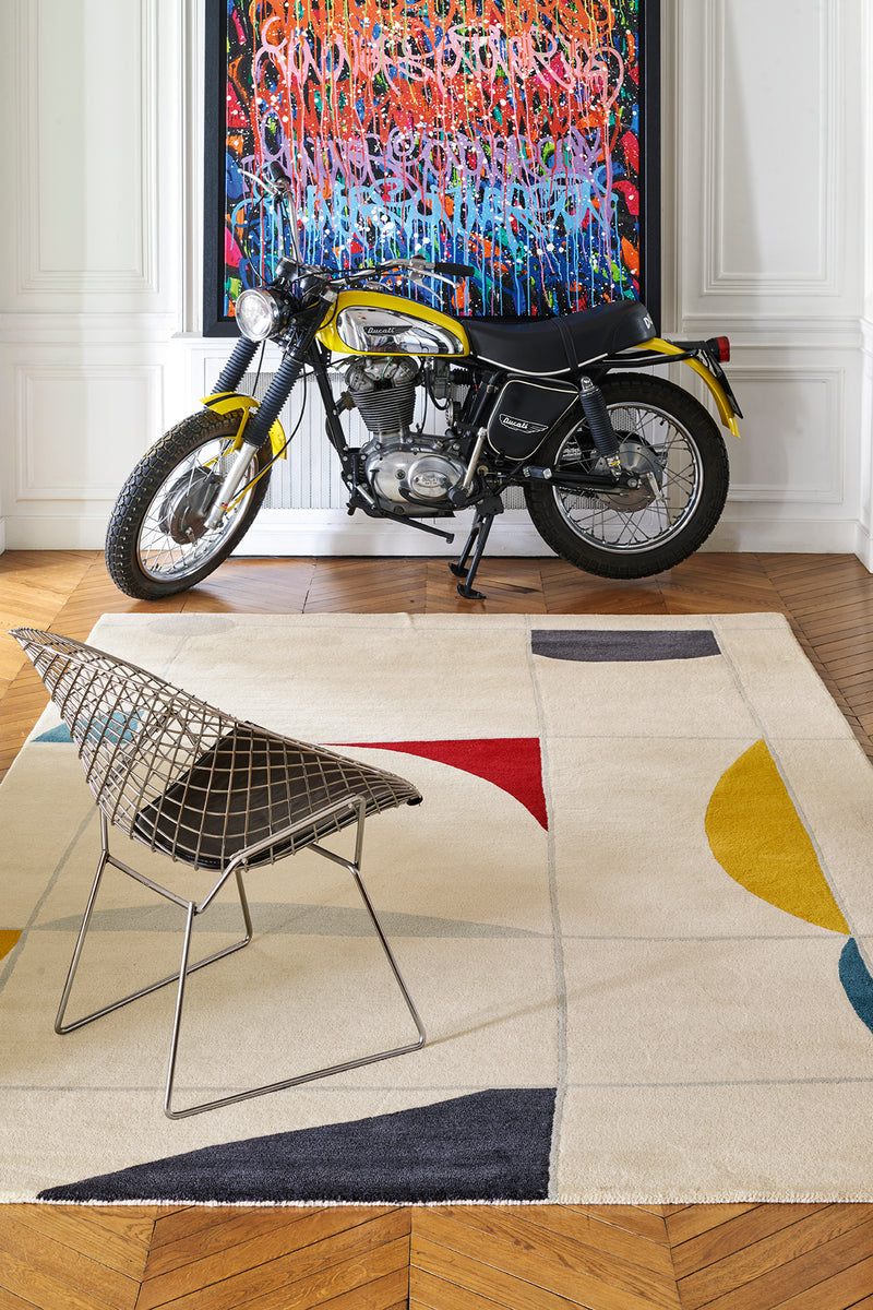Tapis multicolore en laine - Stabile Multi - 2 - Toulemonde Bochart