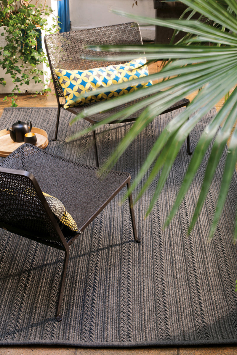 Tapis gris en polypropylène - Torsade Gris - 2 - Toulemonde Bochart