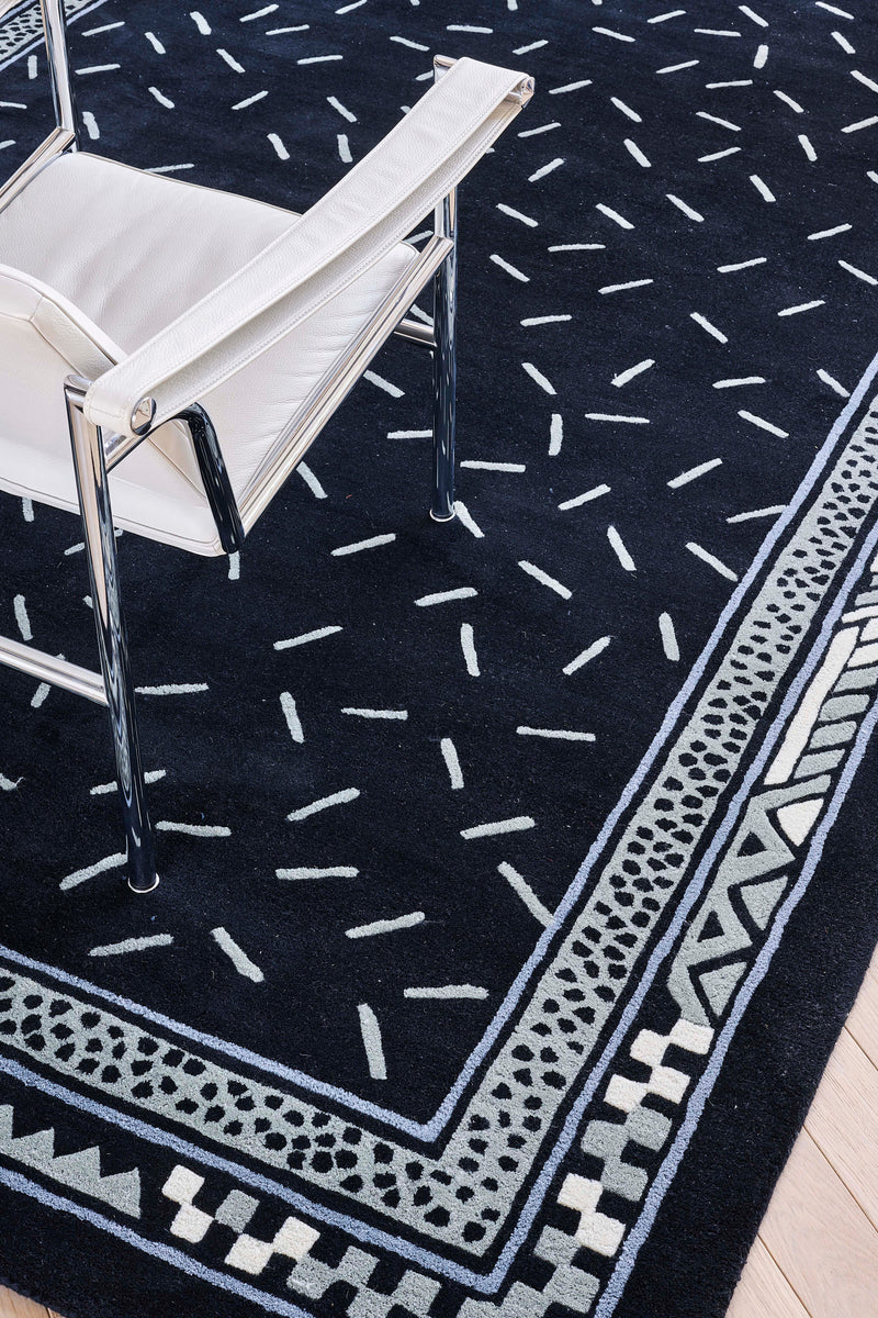 Tapis noir en laine - Trasimene Noir - 5 - Toulemonde Bochart