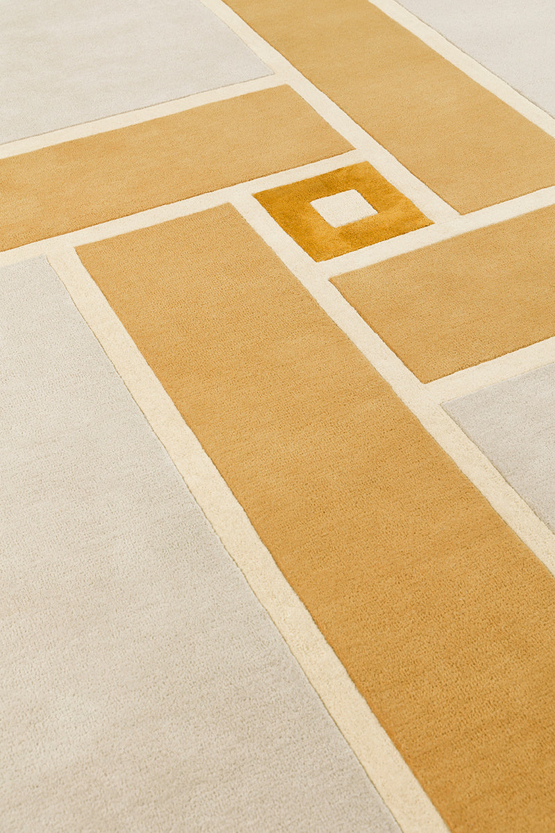 Tapis beige en laine et viscose - Vintage Beige - 4 - Toulemonde Bochart