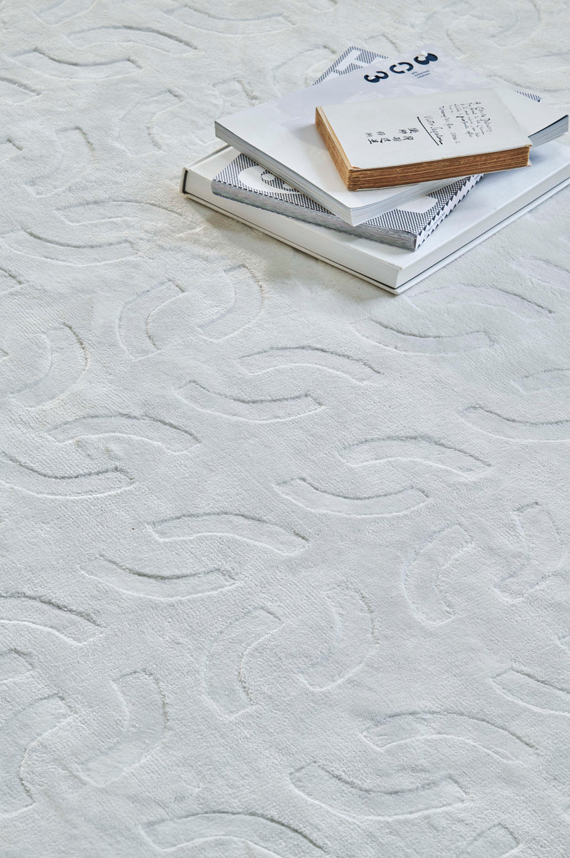 Tapis blanc en tencel - Wilton Blanc - 3 - Toulemonde Bochart