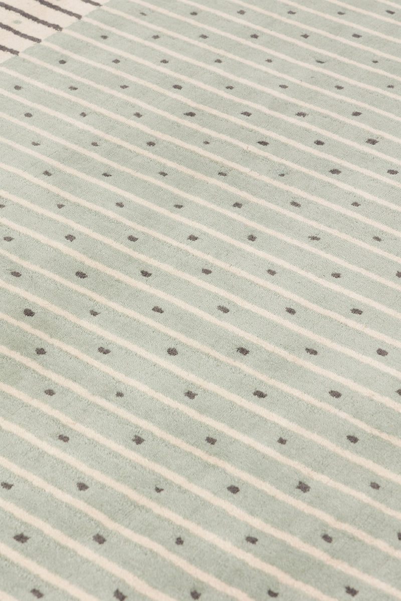 Tapis vert en laine - Exclamation Céladon - 4 - Toulemonde Bochart