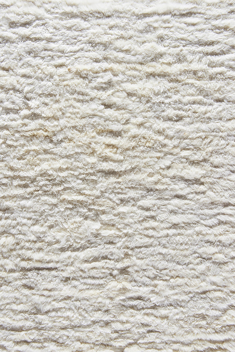 Tapis blanc en peau lainée - Toison Ecru - 1 - Toulemonde Bochart
