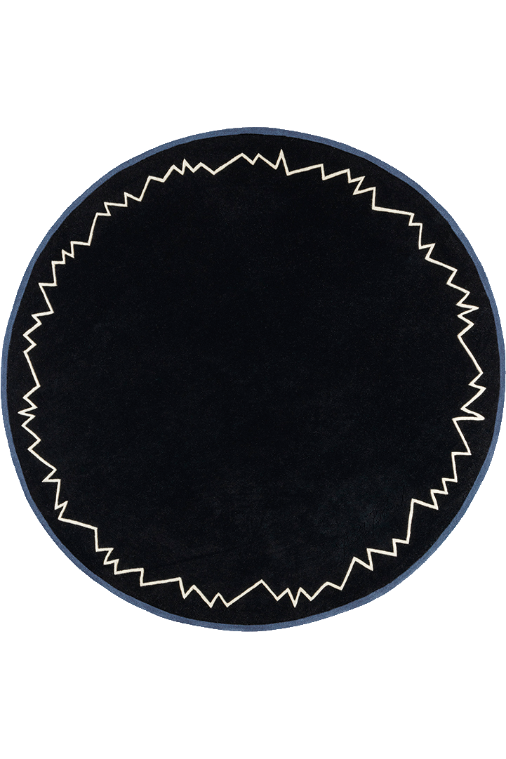 Tapis noir en laine - Baikal Noir - 1 - Toulemonde Bochart