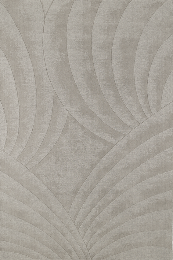 Tapis gris en laine - Volute Silver - 1 - Toulemonde Bochart