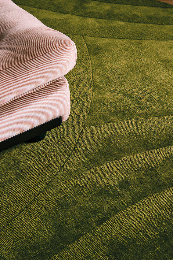 Tapis vert en laine - Volute Vert - 3 - Toulemonde Bochart