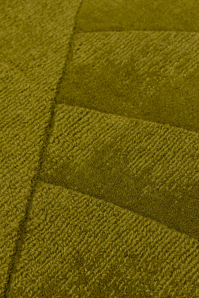Tapis vert en laine - Volute Rond Vert - 4 - Toulemonde Bochart