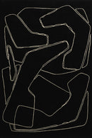 Tapis noir en laine et viscose - Amalgame Noir  - 1 - Toulemonde Bochart