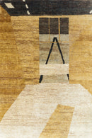 Tapis beige en jute - Atelier Gold  - 1 - Toulemonde Bochart