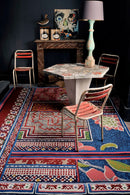 Tapis rouge en laine et viscose - Baya Multi rouge  - 3 - Toulemonde Bochart