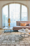 Tapis gris en coton et laine - Ceramique Ciment  - 2 - Toulemonde Bochart