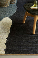 Tapis noir et blanc en chanvre - Clair obscur Noir blanc  - 2 - Toulemonde Bochart