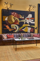 Tapis beige en laine et fibre de bambou - Dotty Or  - 2 - Toulemonde Bochart