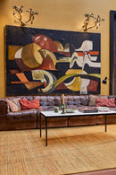 Tapis brique en laine et fibre de bambou - Dotty Rouille  - 2 - Toulemonde Bochart